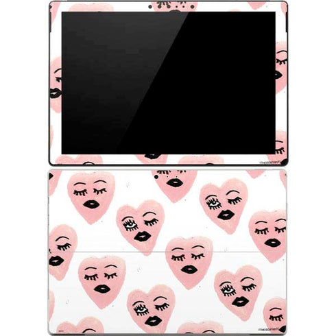 Bouffants and Broken Hearts Winking Hearts Surface Pro 4 Skin
